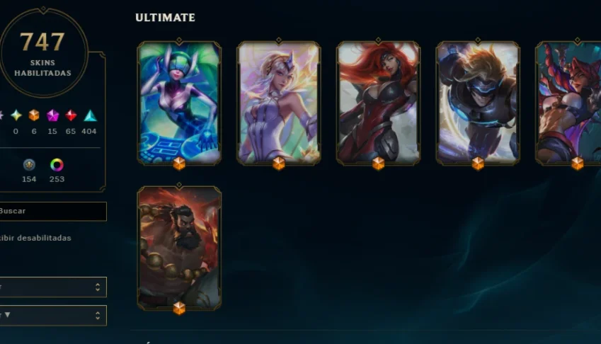 Conta LoL - MUITAS Skins, MMR Gold, Cromas e Maestrias