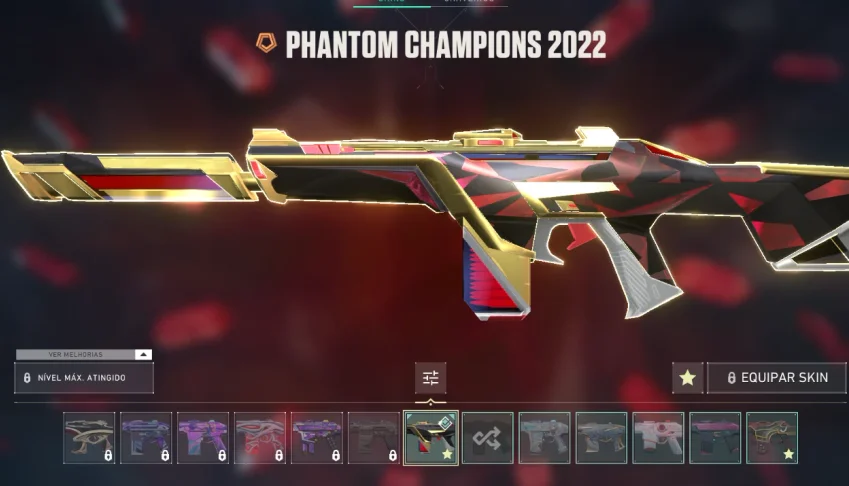 Conta Valorant acesdente com PHANTOM CHAPIONS 2022 E MAIS! l