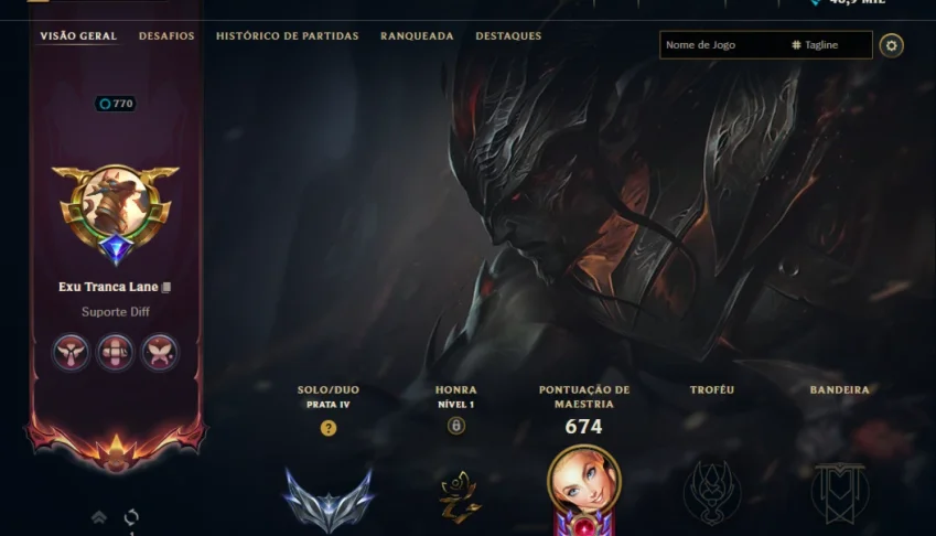 Promoção | Conta Full Campões E 321 Skins E 265 Cromas