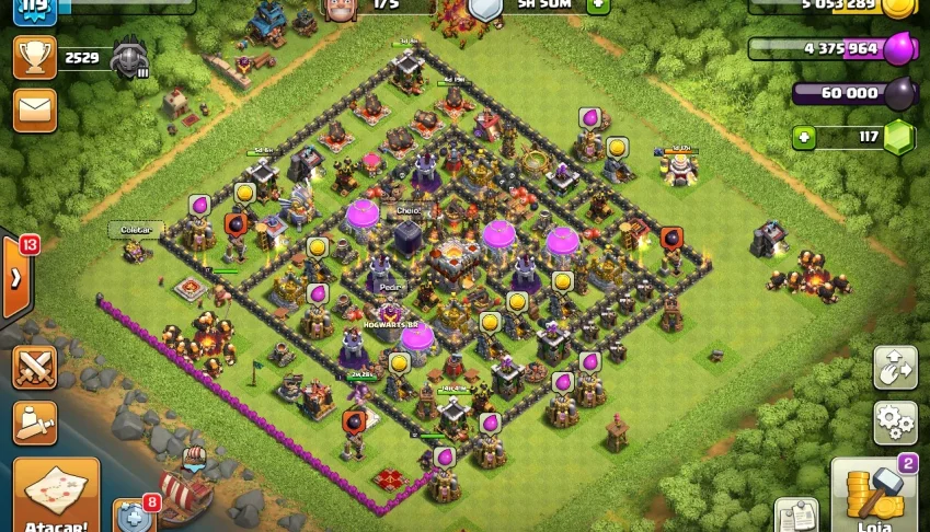 Vende-se conta do Clash of Clama semi full Cv 11