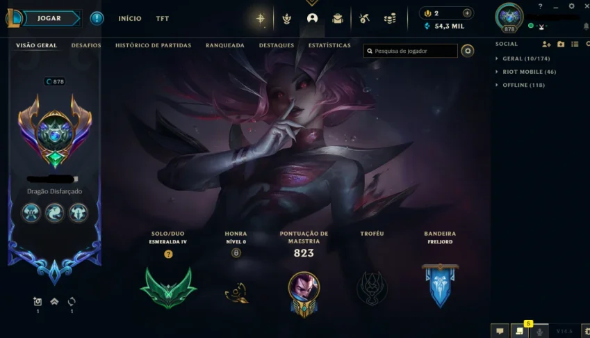 Conta League of Legends
