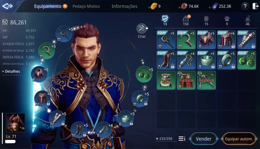 Conta de Mir4