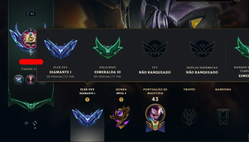 Conta Diamante I Flex Main Yasuo