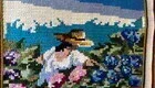 Bordado Arraiolos. Camponesa 73 x 57 cm - Pe-52