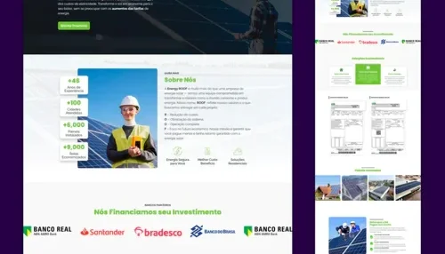 Template Editável Site de Energia Solar