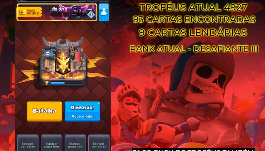 Conta Clash Royael nivel 9