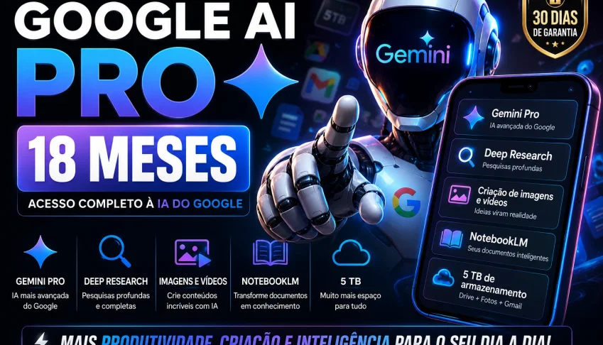 🚀 Google Ai Pro (5Tb + Gemini) 30 dias De Acesso