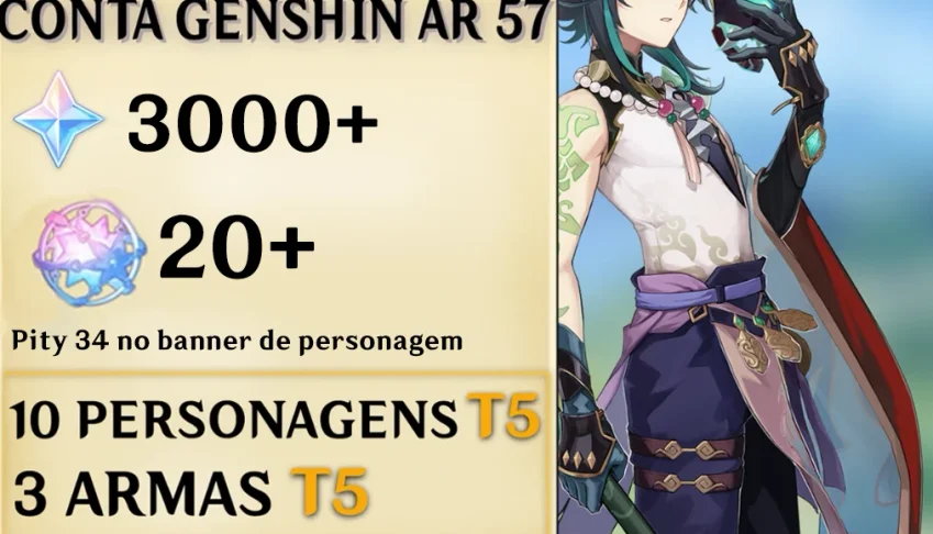 Conta Ar 57 End Game 10 5 Star 3 Armas 5 Star Genshin Impact