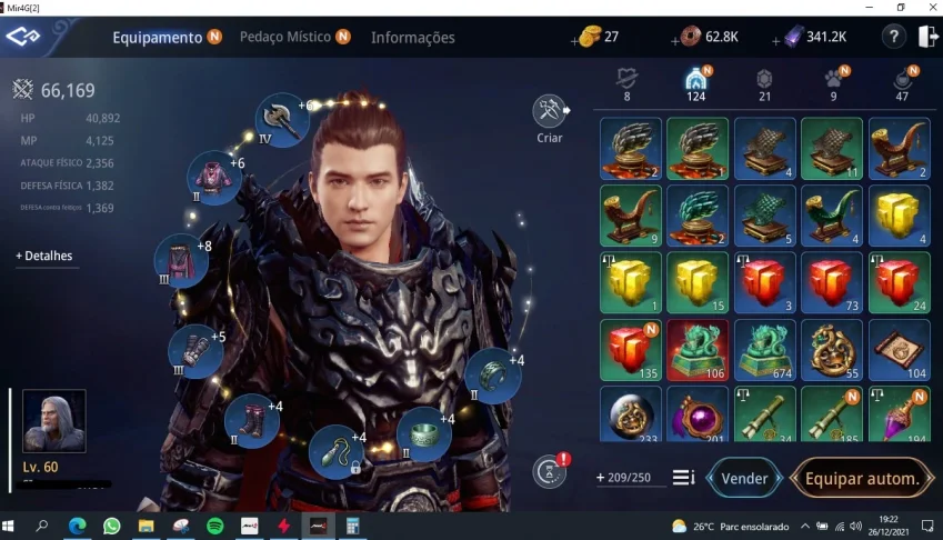 MIR4 GUERREIRO LVL 60 - 66K POWER SA72