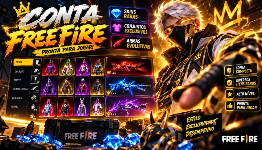 Conta Lv 30 + Troca Nick + 20K De Ouro