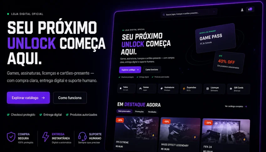 🚀 Site De Vendas Digital Completo