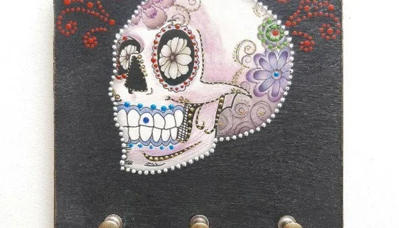 Porta Chave Caveira Mexicana #2
