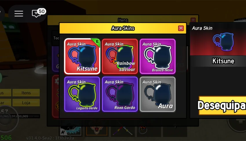 Conta de blox fruits