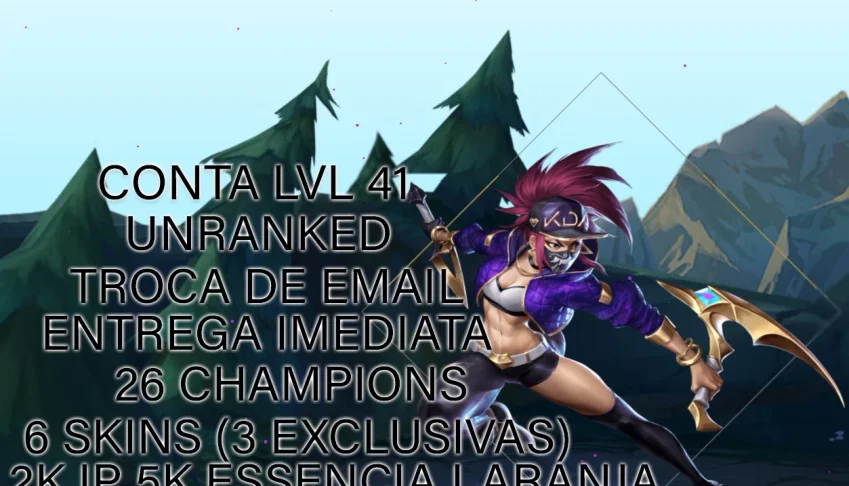 CONTA UNRANKED PLAT S9 26 CAMPEÕES R$120