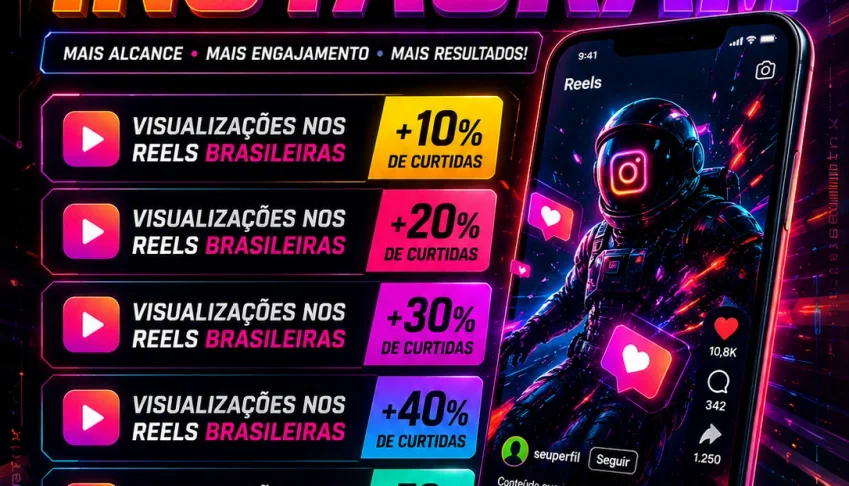 Instagram Com Reels Poderosos! 🔥Visualizações+ %Curtidas🔥