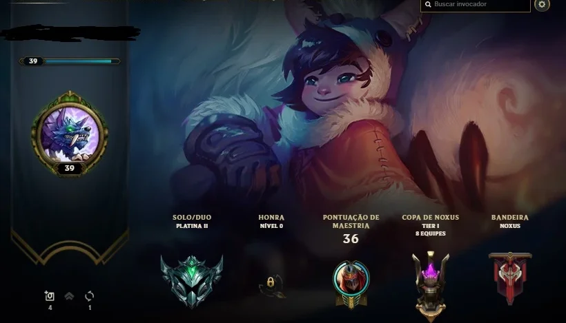 vendo acc league of legends boa para rushar platina 2 lvl 39