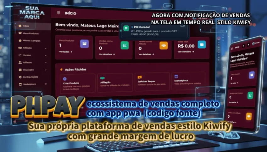 Phpay Atualizado Gateway Completo Com Marketplace