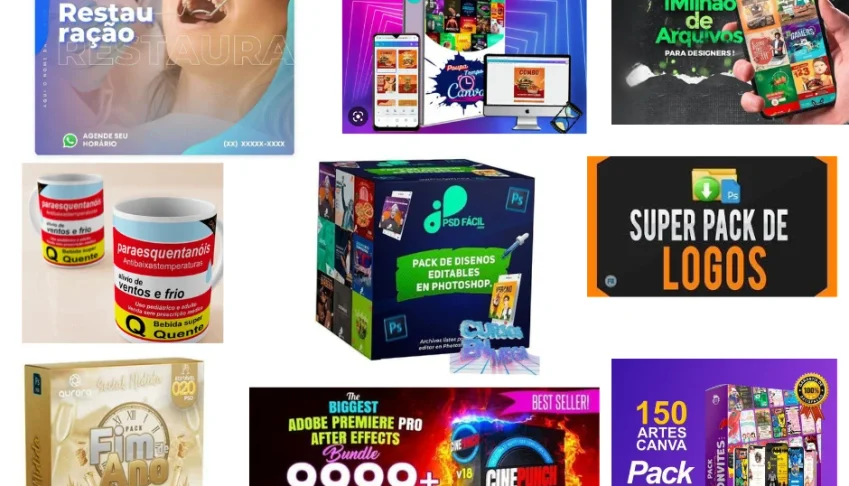 Mega Pack de Criativos para Redes Sociais e Anúncios Vol.03