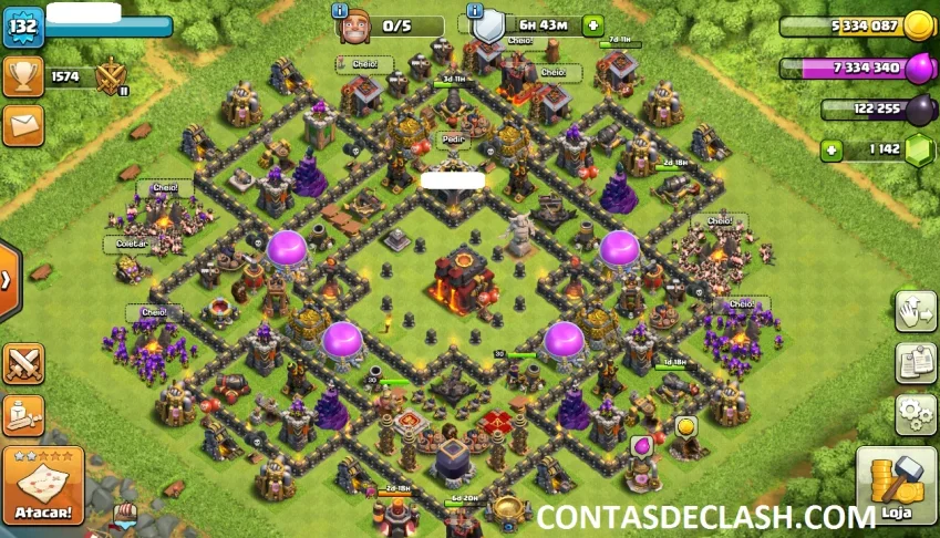 CLASH OF CLANS CV 10 LVL 131