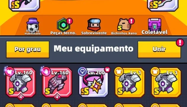Conta Survivor.IO 1,8kk de atack 160+ nucleos, Xeno Pet R4