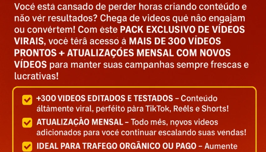 Super Pack Premium Achadinhos Shopee – Novos Vídeos Todo Mês