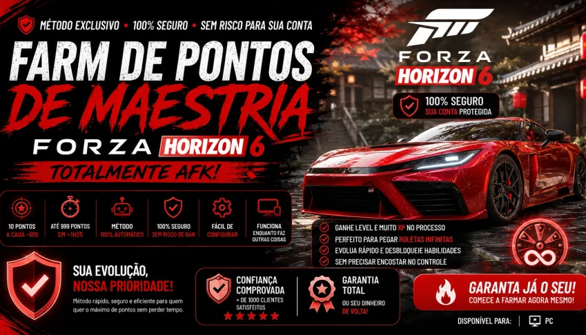Forza Horizo 6 - Farm De Pontos Infinito (Melhor Método Afk)