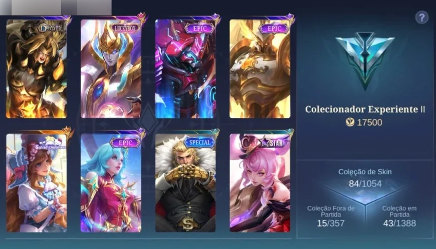 Vendo conta mobile legends