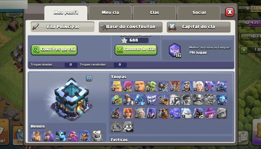 Conta Clash of Clans CV13 Bem Evoluída – Pronta para Jogar