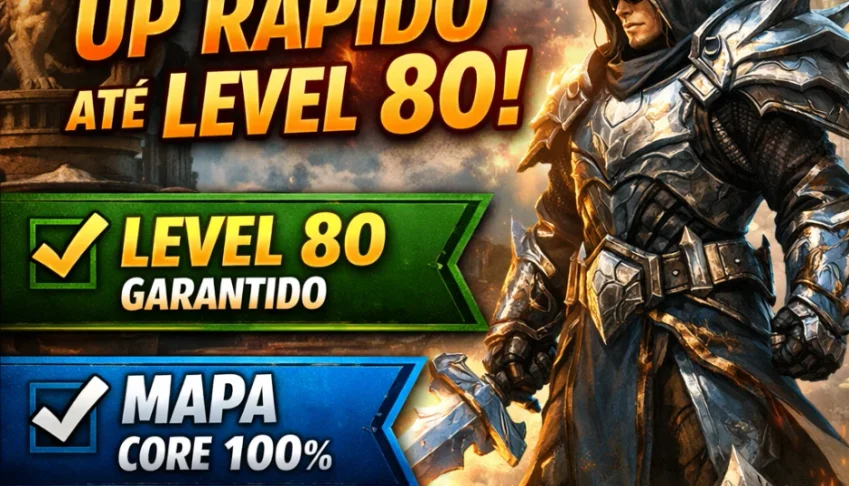 Guild Wars 2 Up de Personagem até Level 80 + 500 Gold