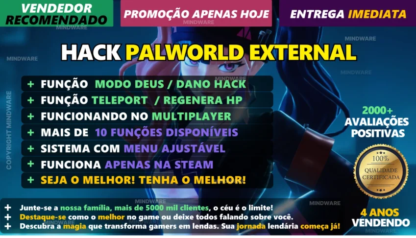 Hack Palworld v1.0.2 ✅ Multiplayer e Seguro l VERSÃO STEAM