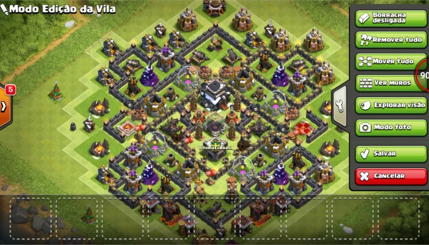 clash of clans centro de vila 9 full