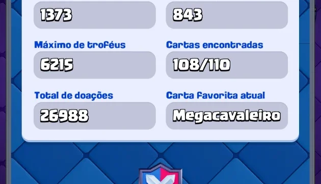Conta de Clash Royale