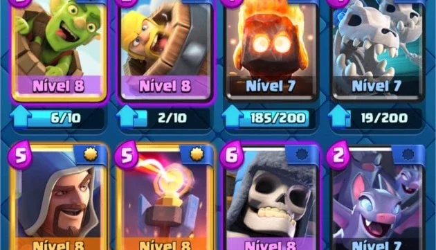 Conta Clash Royale + 2 emotes+ quase todas as cartas