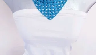 Bandana para Pescoço em Crochê