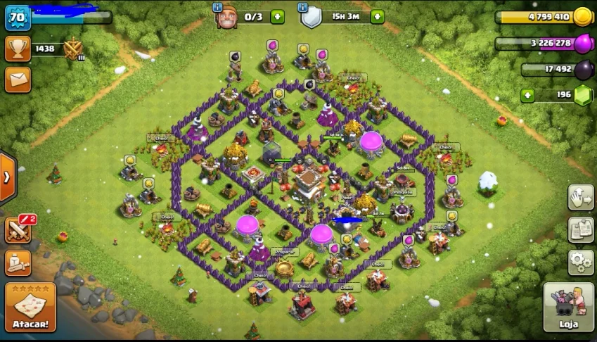 conta clash of clans
