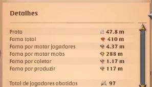 Machados + Coletas T7 + Refino T8 FULL 410m Fama 100m+PRATA