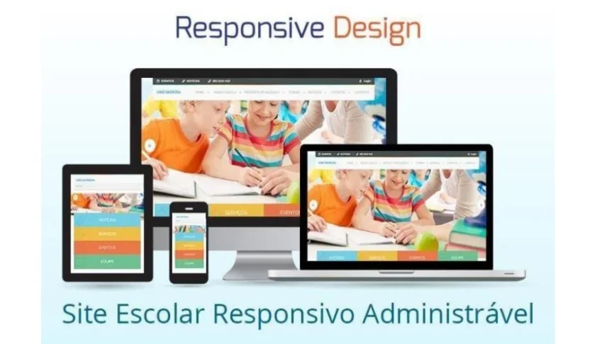 Site Escolar Responsivo com Painel Admin Completo – PHP