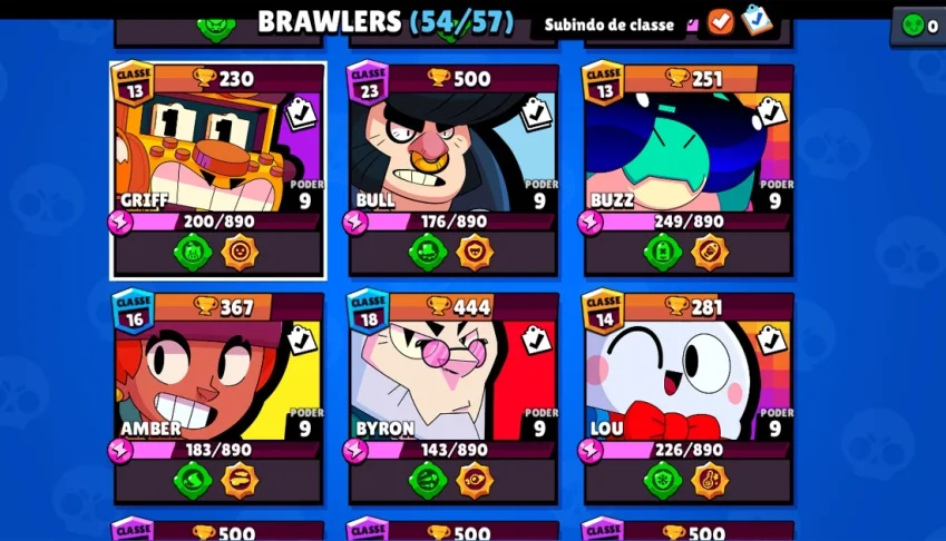 Conta de brawl stars