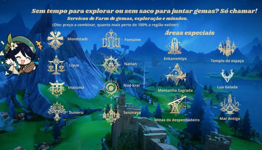 Serviço/boost Genshin