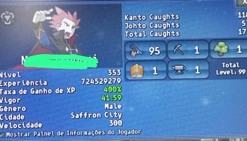 Vendo Conta in Poke Z Word com 2 Char's ver Descrição