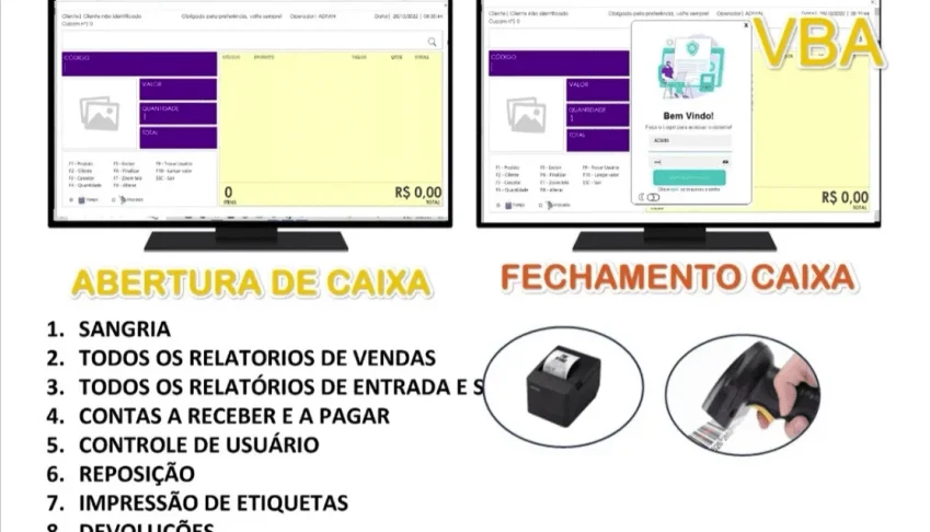 Planilha Pdv + Controle Estoque Vba 2022 Completo Excel