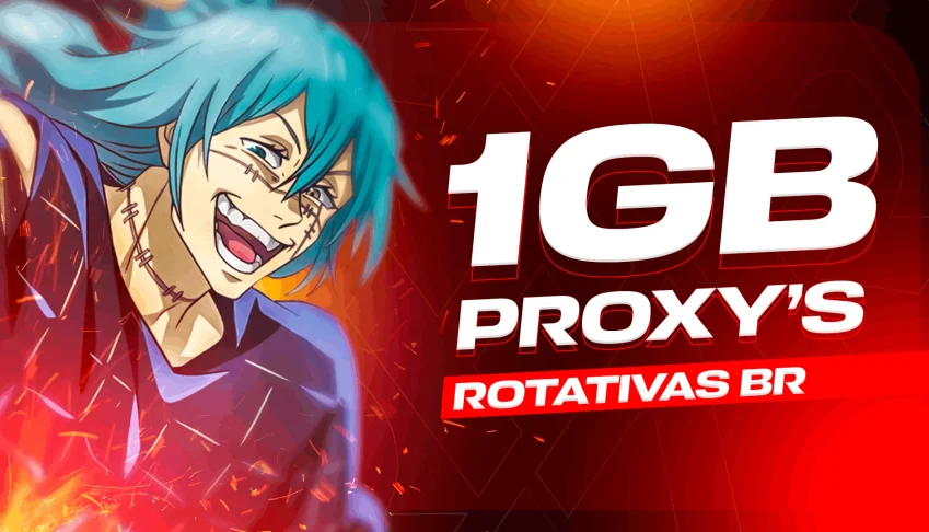 🛜 Proxy Residencial Rotativa BR - 1GB