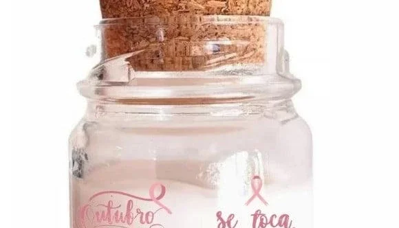 Mini Vela Aromática Outubro Rosa Brinde Corporativo 40 Gr