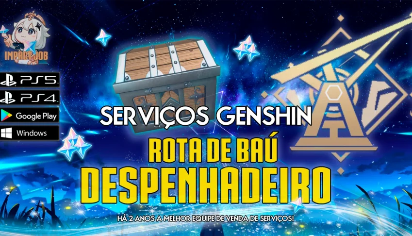 Serviços Genshin - coleta de baús  Despenhadeiro