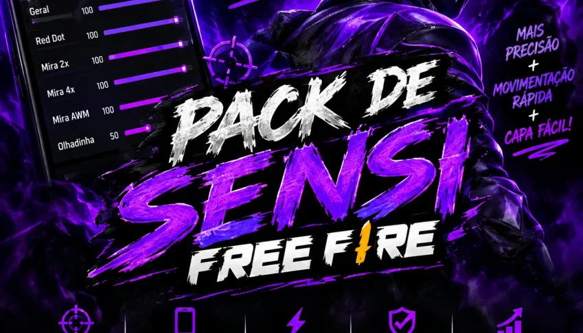 🎯 Pack De Sensi Free Fire — Suba De Nível! 🔥  Quer Testar