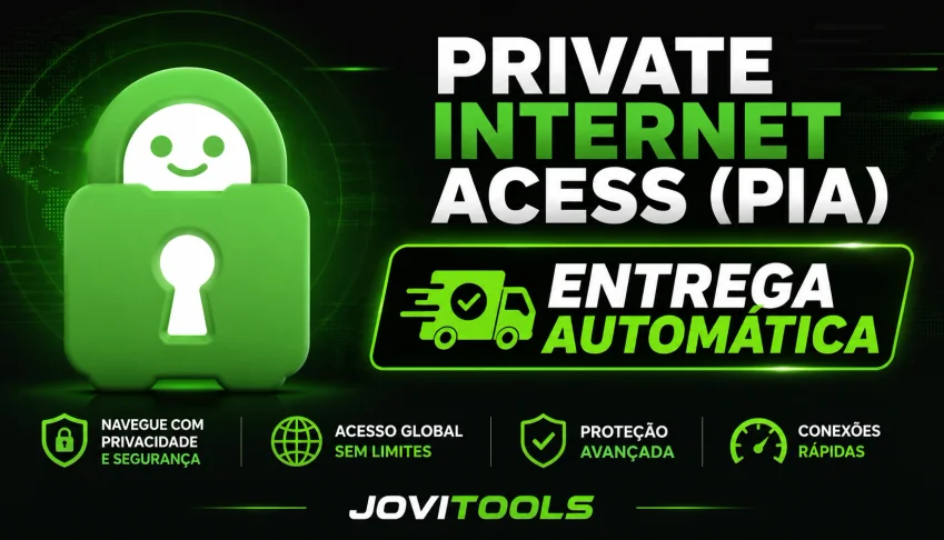 Pia - Vpn Private Internet Acess - 30 Dias