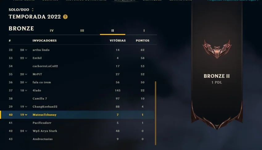Conta LoL barata muitas skins 140 unranked