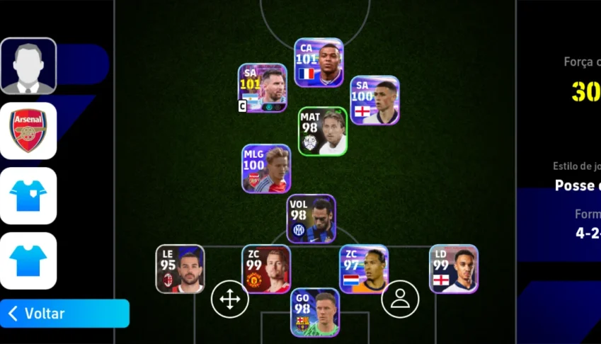 Conta Efootball mobile