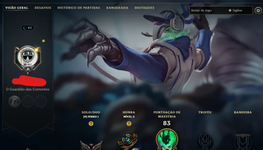 [Entrega Automática] Lol Ferro, 48 Skins, 7K Ea, Upada à Mão