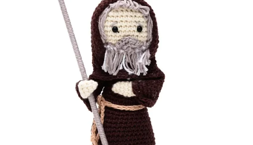 São Francisco de Paula em amigurumi